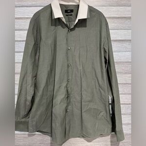 HUGO BOSS Men Albiate Slim Fit Casual Formal Shirt Size 43 17